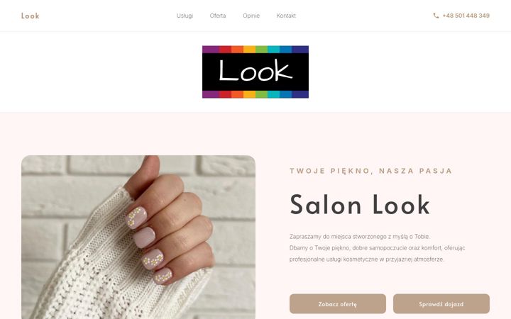 Screenshot of looksalonkosmetyczny.pl