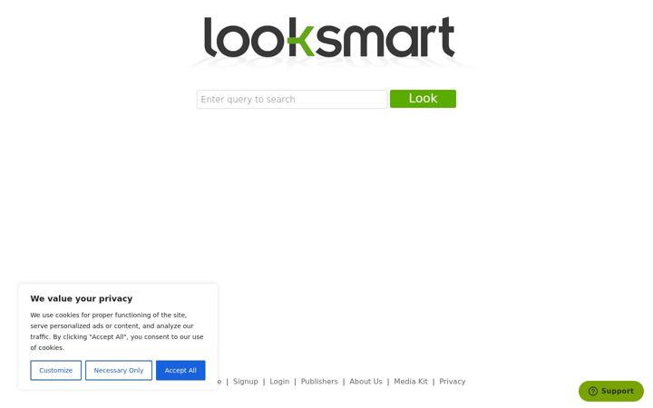 Screenshot of looksmart.com