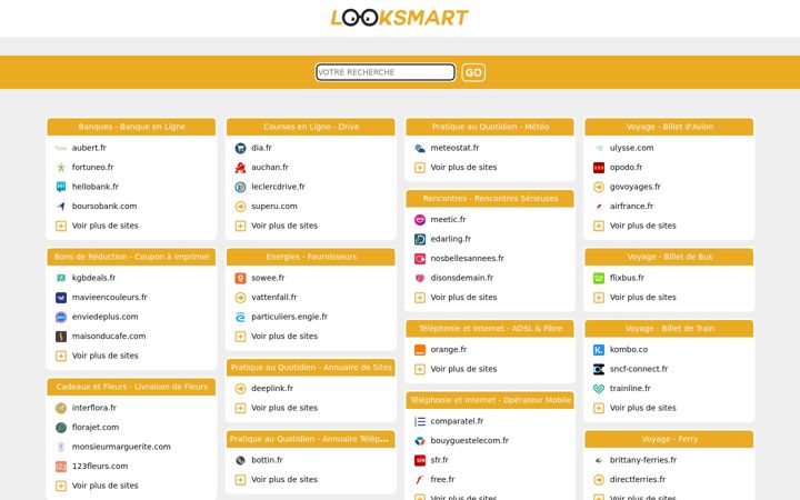 Screenshot of looksmart.fr