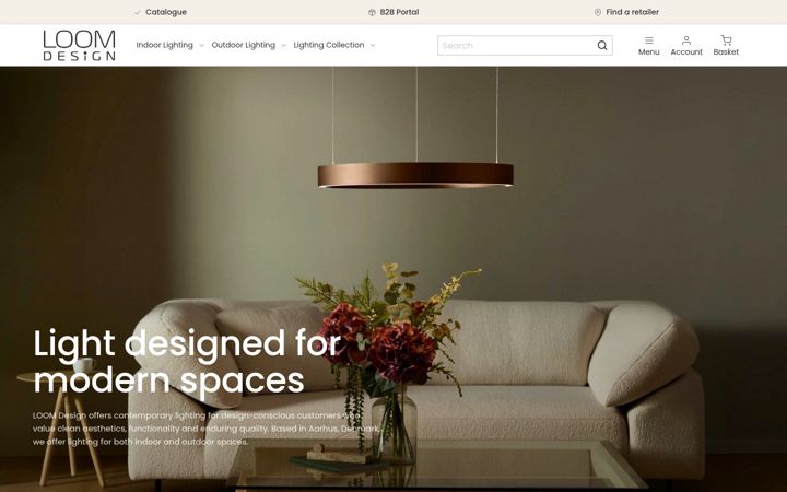 Screenshot of loom-design.com
