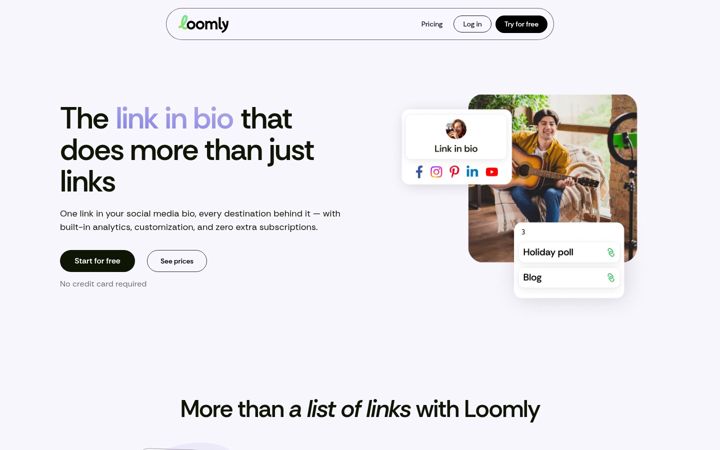 Screenshot of loom.ly