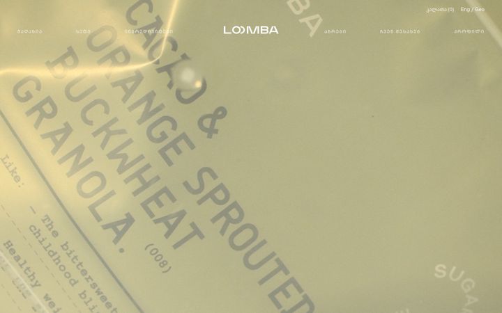 Screenshot of loombafoodlab.com