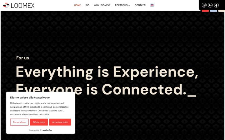 Screenshot of loomex.it