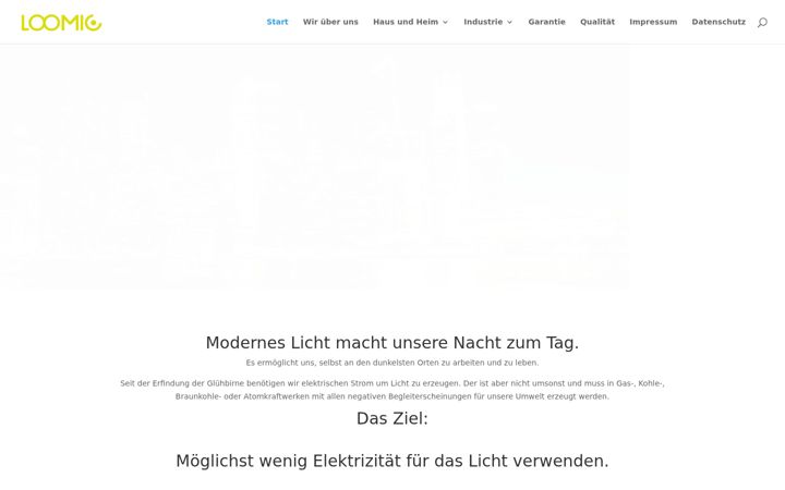 Screenshot of loomic-led.de