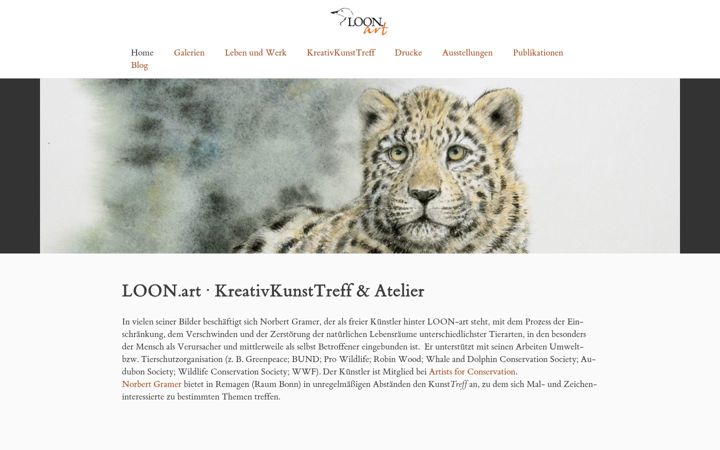Screenshot of loon-art.de