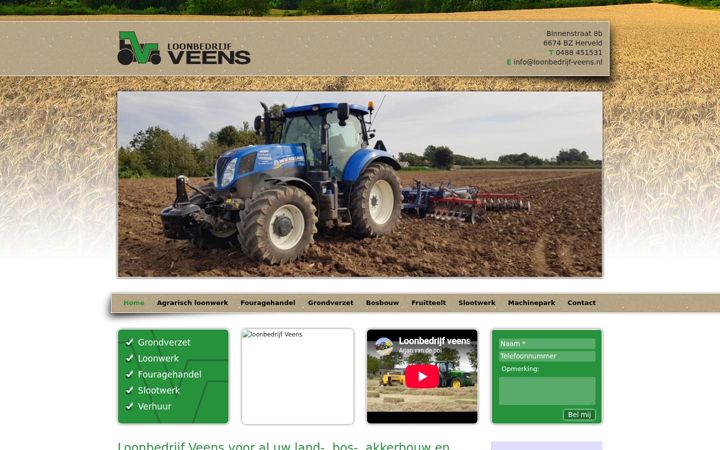 Screenshot of loonbedrijf-veens.nl