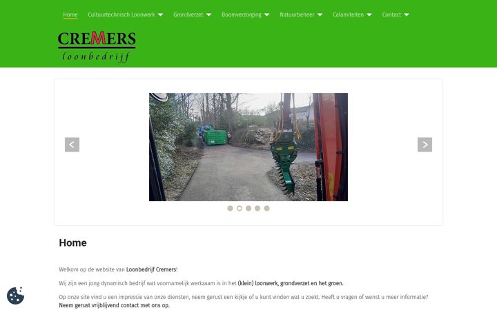 Screenshot of loonbedrijfcremers.nl
