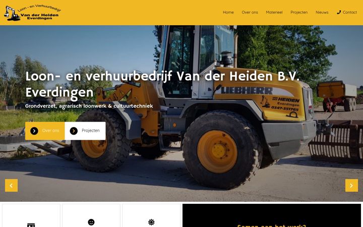 Screenshot of loonbedrijfvanderheiden.nl