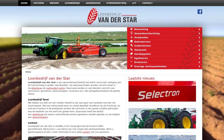 Screenshot of loonbedrijfvanderstar.nl