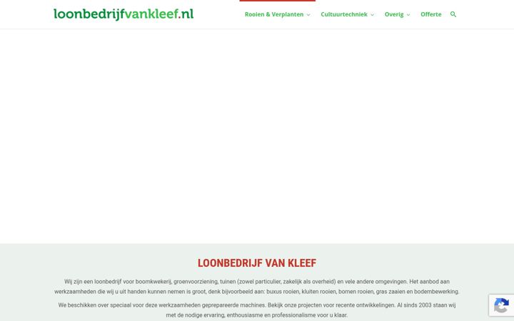 Screenshot of loonbedrijfvankleef.nl