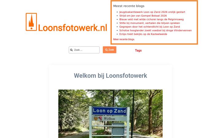 Screenshot of loonsfotowerk.nl