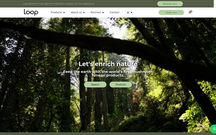Screenshot of loop-biotech.com