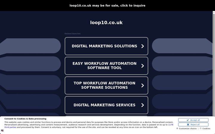 Screenshot of loop10.co.uk