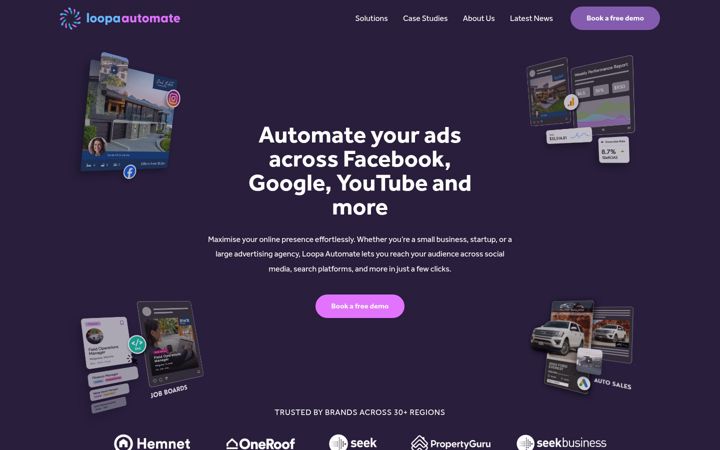 Screenshot of loopaautomate.com