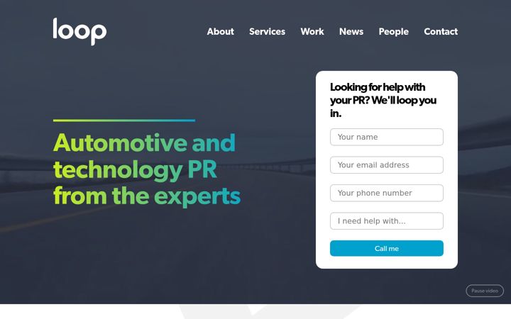 Screenshot of loopagency.co.uk