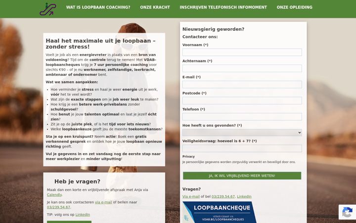 Screenshot of loopbaan-coaching.be