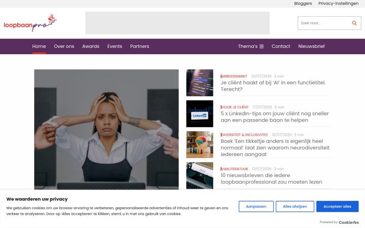 Screenshot of loopbaanpro.nl