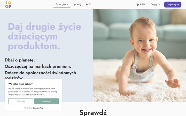 Screenshot of loopbaby.eu
