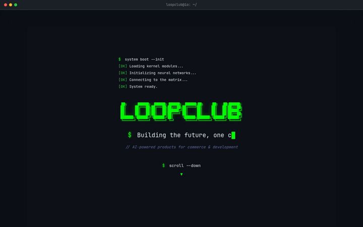Screenshot of loopclub.io