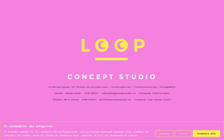 Screenshot of loopconceptstudio.se
