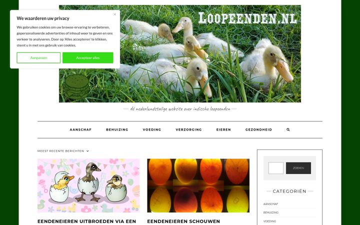 Screenshot of loopeenden.nl