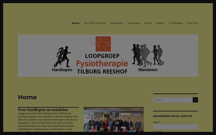 Screenshot of loopgroepfysiotherapietilburgreeshof.nl