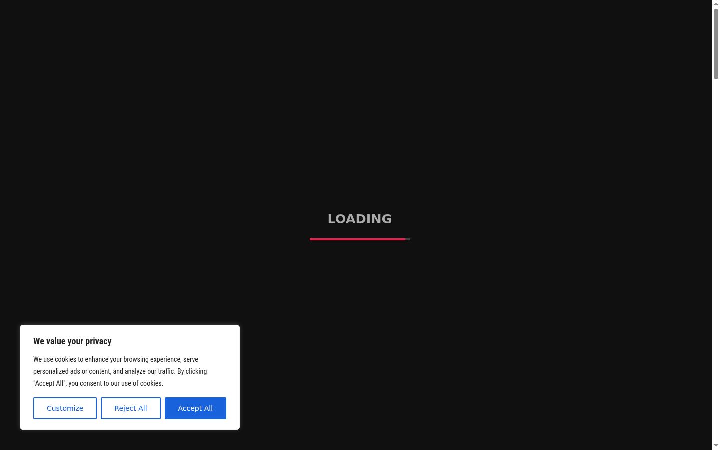 Capture d'écran de la bannière de consentement affichée avant toute interaction
