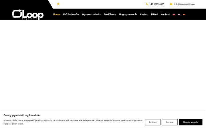 Screenshot of looplogistics.eu