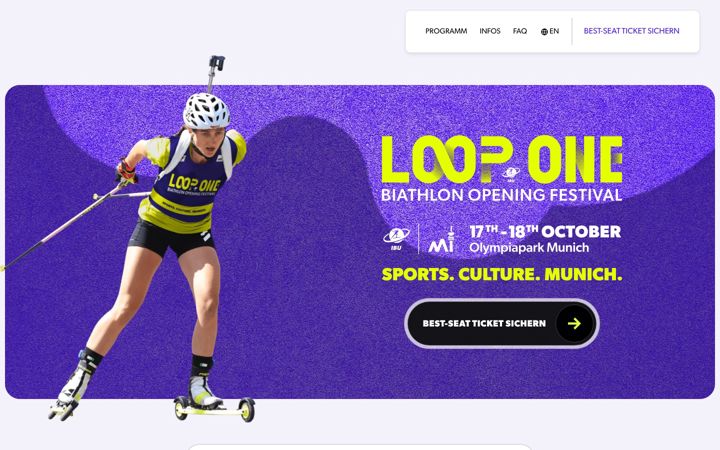 Screenshot of looponefestival.com