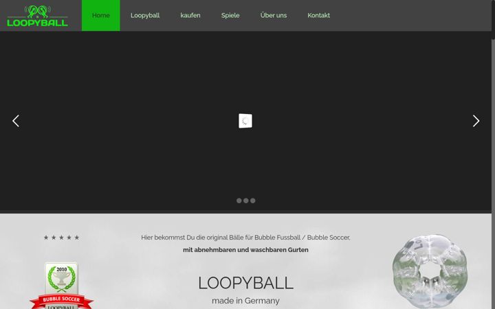 Screenshot of loopyball.com