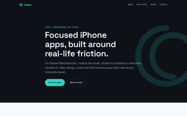 Screenshot of loopz.be