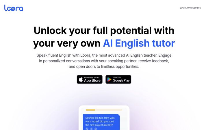 Screenshot of loora.com
