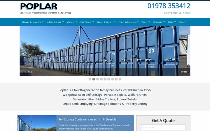 Screenshot of loos4events.co.uk