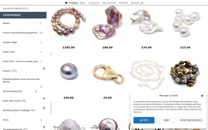 Screenshot of loosepearls.co.uk
