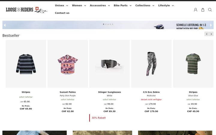 Screenshot of looseriders.ch