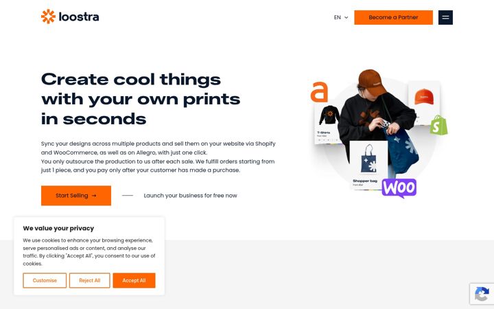 Screenshot of loostra.com