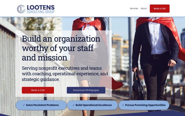 Screenshot of lootensconsulting.com