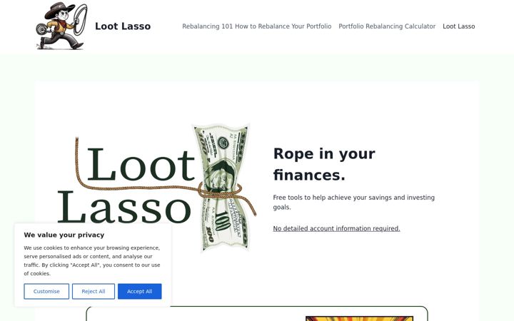 Screenshot of lootlasso.com