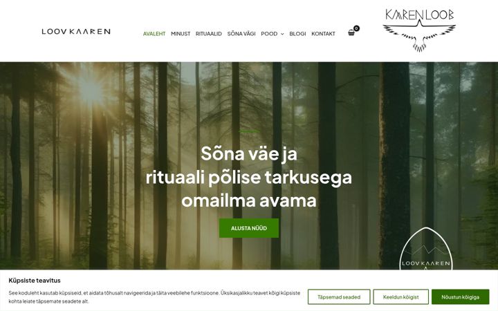 Screenshot of loovkaaren.eu