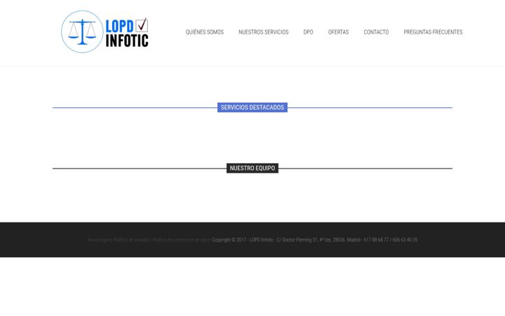 Screenshot of lopdinfotic.com