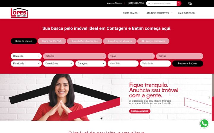 Screenshot of lopescontagem.com.br
