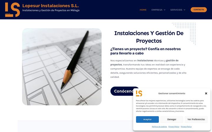 Screenshot of lopesur.es