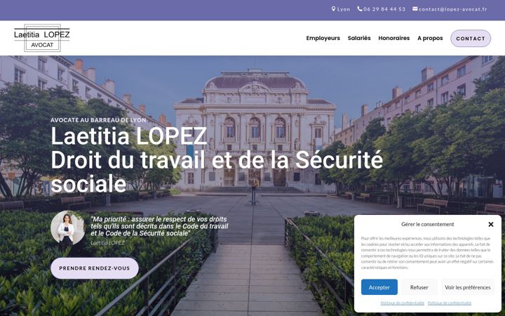 Screenshot of lopez-avocat.fr