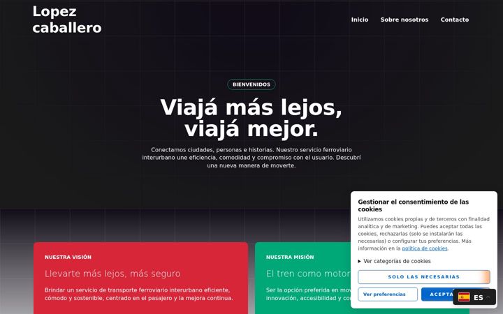 Screenshot of lopezcaballero.es