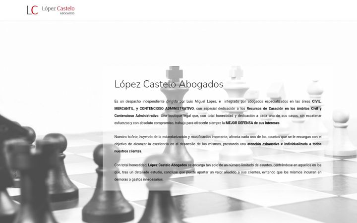Screenshot of lopezcasteloabogados.com