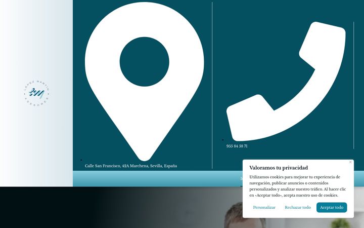 Screenshot of lopezmartinasesores.es