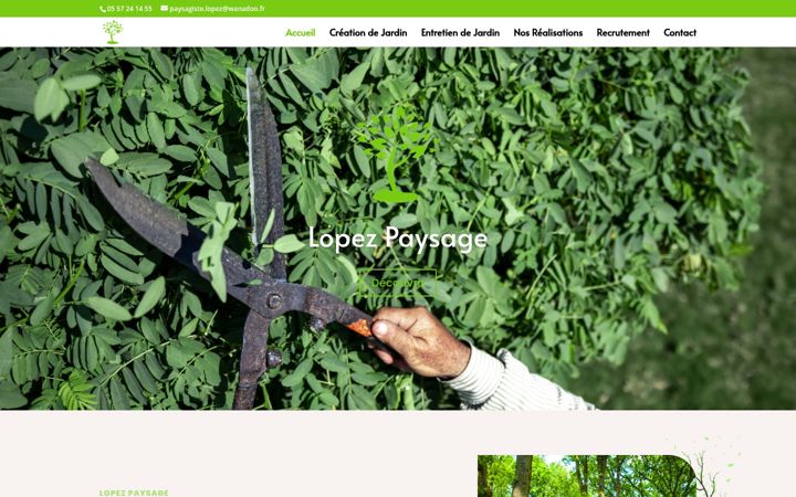 Screenshot of lopezpaysage.fr