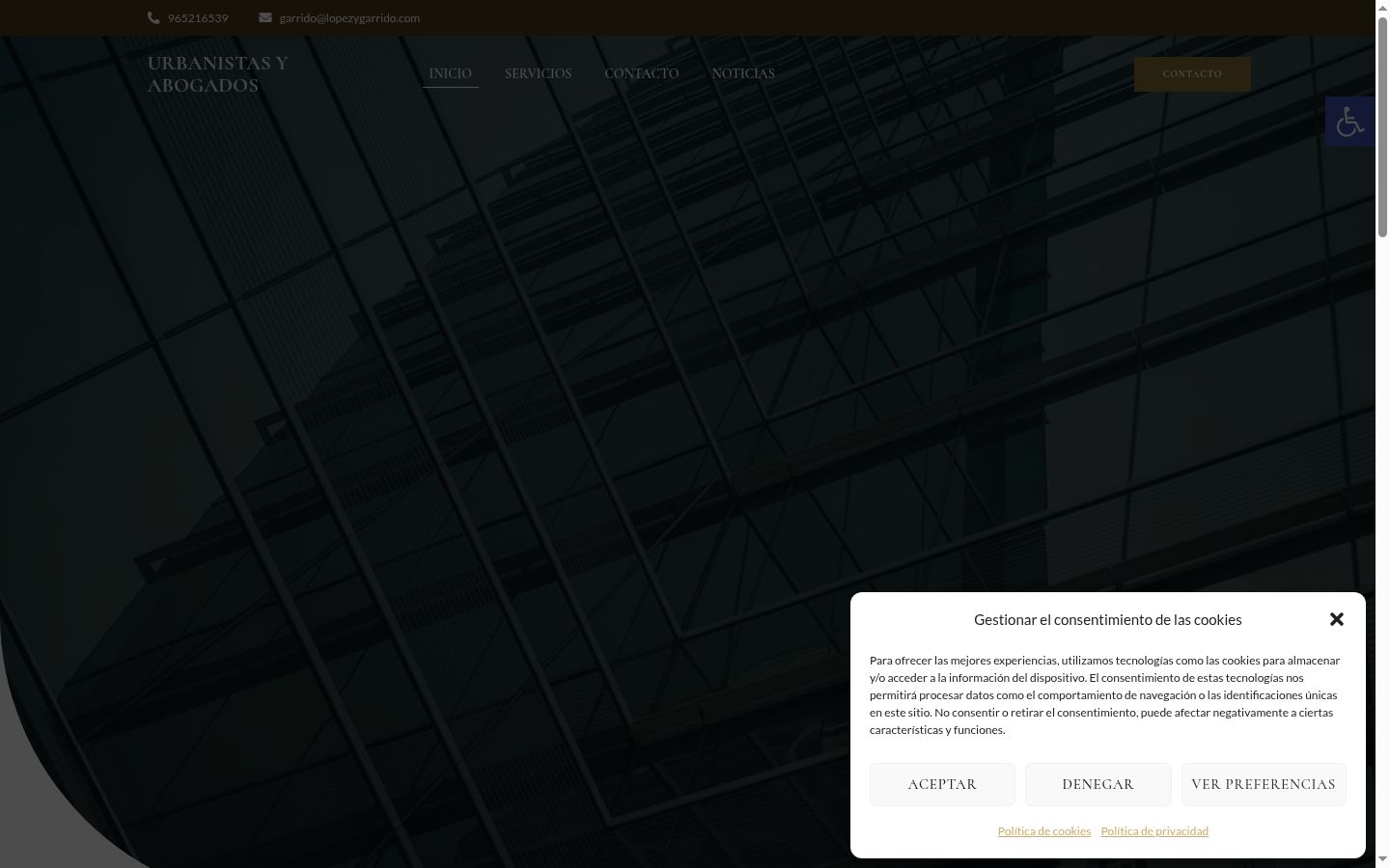Screenshot tal-banner tal-kunsens muri qabel kwalunkwe interazzjoni