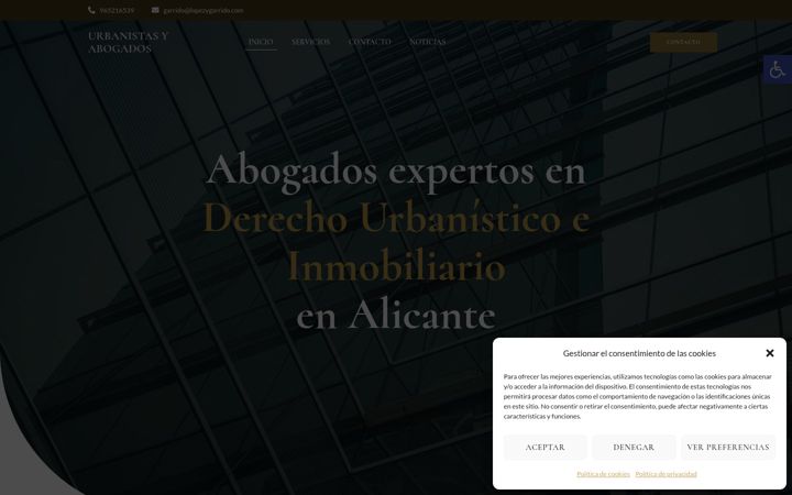 Screenshot of lopezygarrido.com