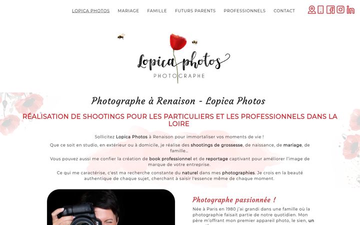 Screenshot of lopica-photos.fr